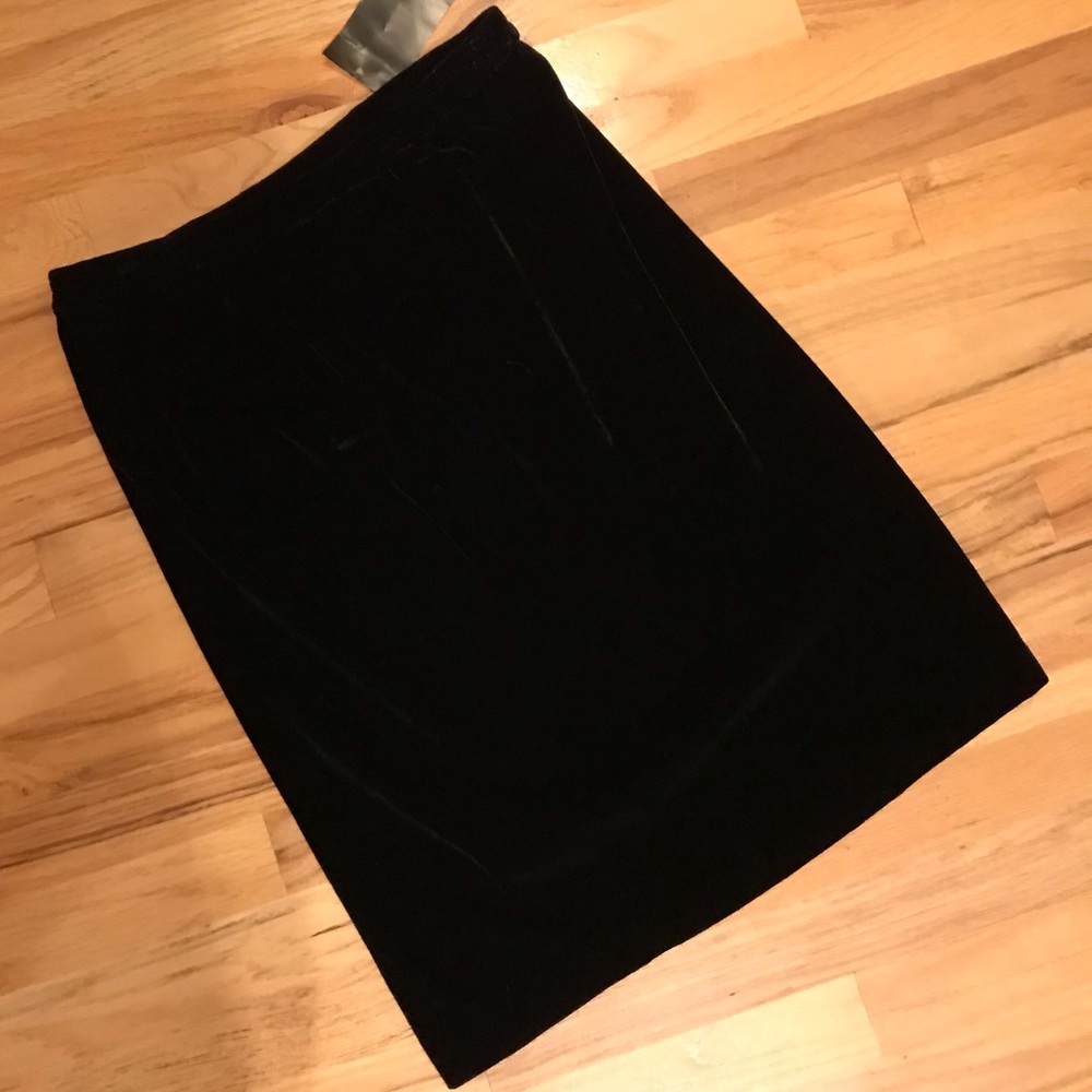 Velvet Pencil Skirt.
